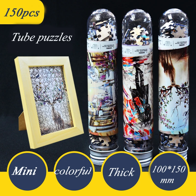 Знаменитая картина, звездная ночь, головоломка, декомпрессия, обучающая игрушка, бумажная головоломка, 150 шт., пазлы, мини-игрушки в подарок