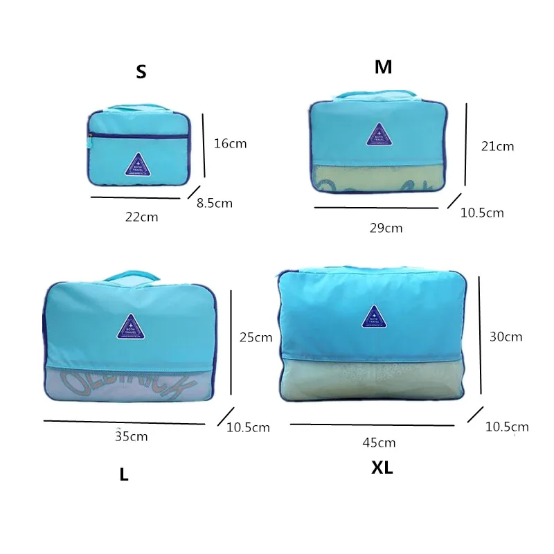 Модный Дорожный набор для хранения одежды 4 шт./лот/набор сумка домашний шкаф