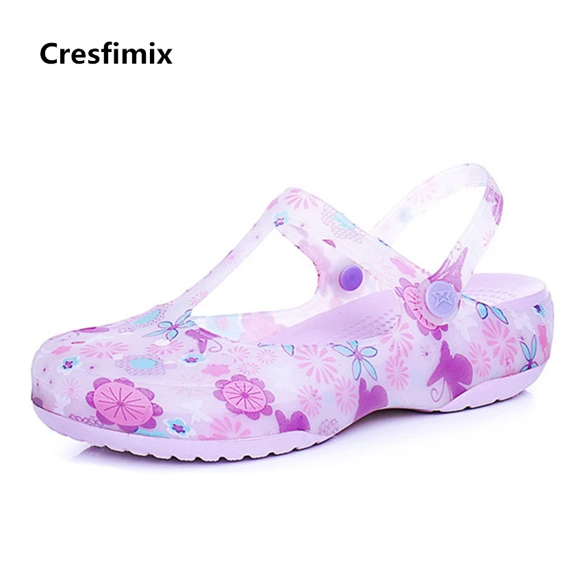 Босоножки Cresfimix женские мягкие удобные с цветочным принтом модные пляжные b5263b