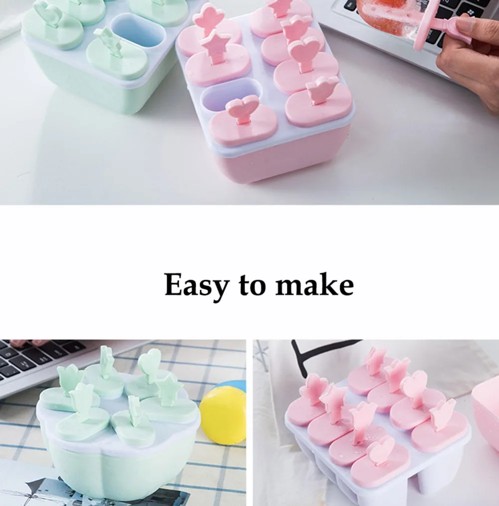 Meijuner мороженое сэндвич-Производитель DIY креативная форма для Фруктового мороженого на палочке летняя форма для льда милый мультфильм PP экологическая форма Kitche