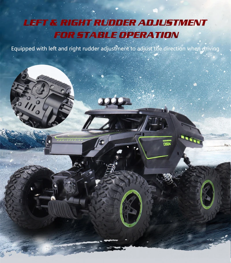 1:12 RC автомобиль Рок Гусеничный пульт дистанционного управления игрушечные машинки на радиоуправлении светодиодная машина на радиоуправлении внедорожные радиоуправляемые машины