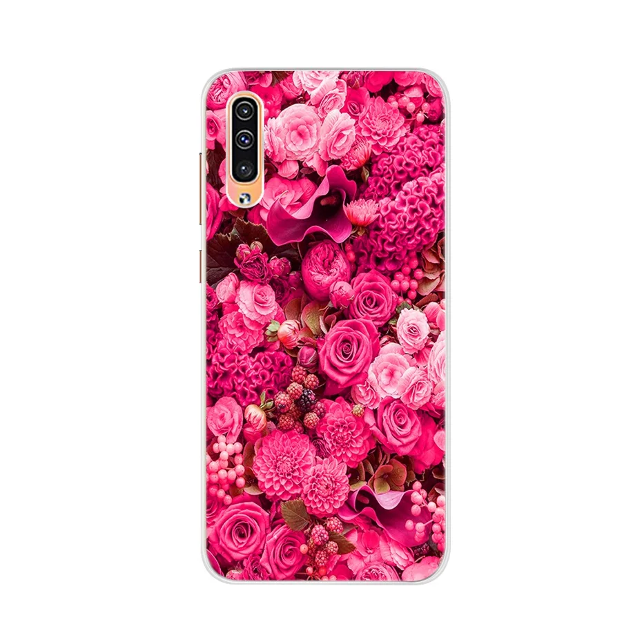 Фиолетовый Чехол для Samsung Galaxy A50, силиконовая задняя крышка, чехол для телефона Samsung A50 A 50 A505 A505F SM-A505F, мягкий чехол, бампер - Цвет: Фиолетовый