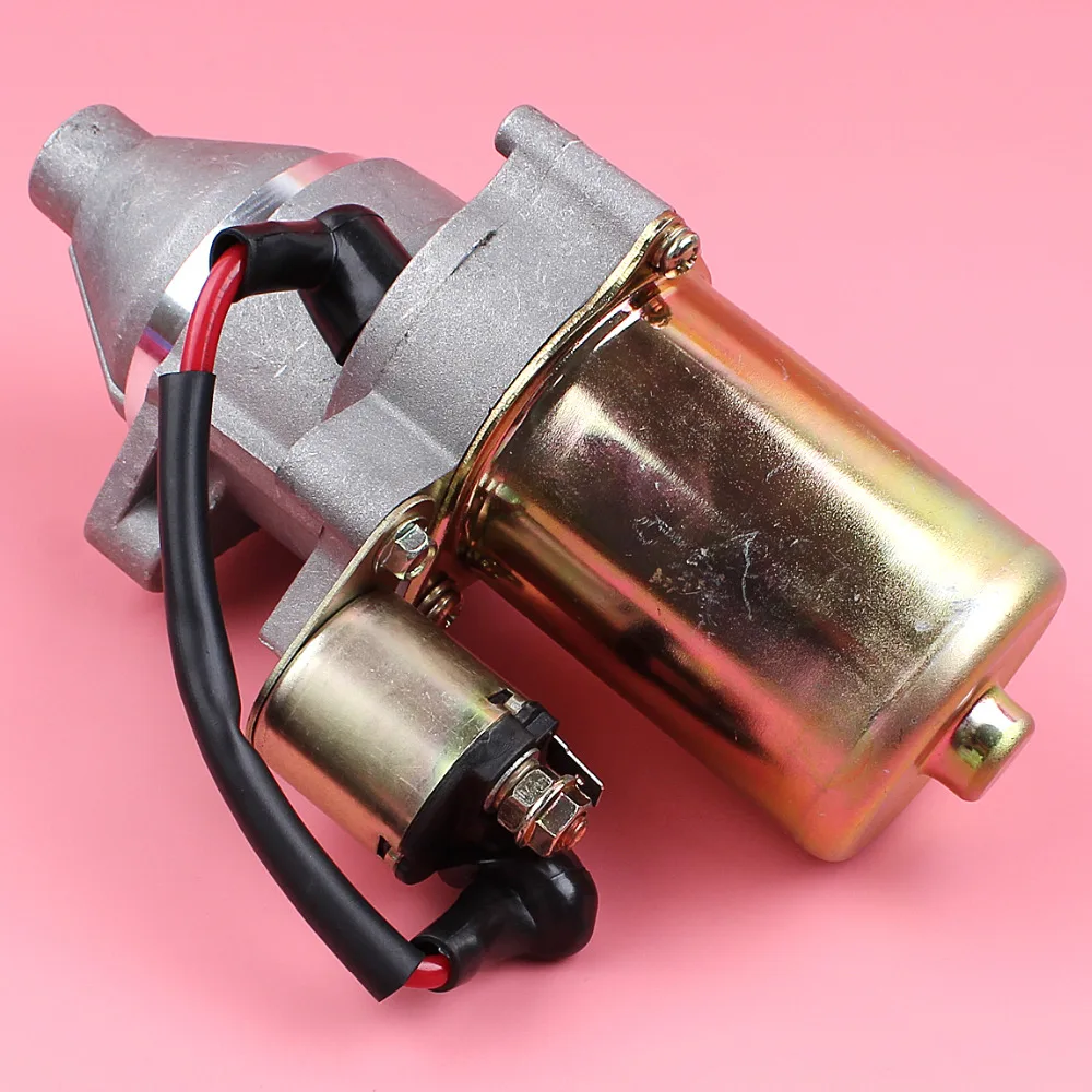 starter motor with solenoid for honda gx340 gx390 11hp 13hp gx 340 390 188f 190f 4 stroke lawn mower engine part free global shipping