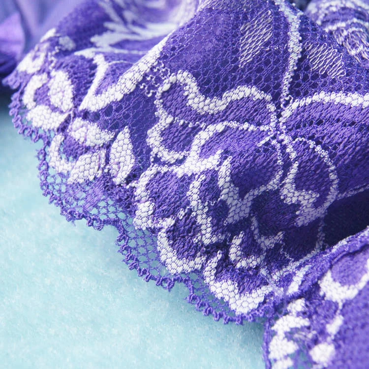 BAICLOTHING женщины большого размера полностью покрытый тканью с кружевной вышивкой