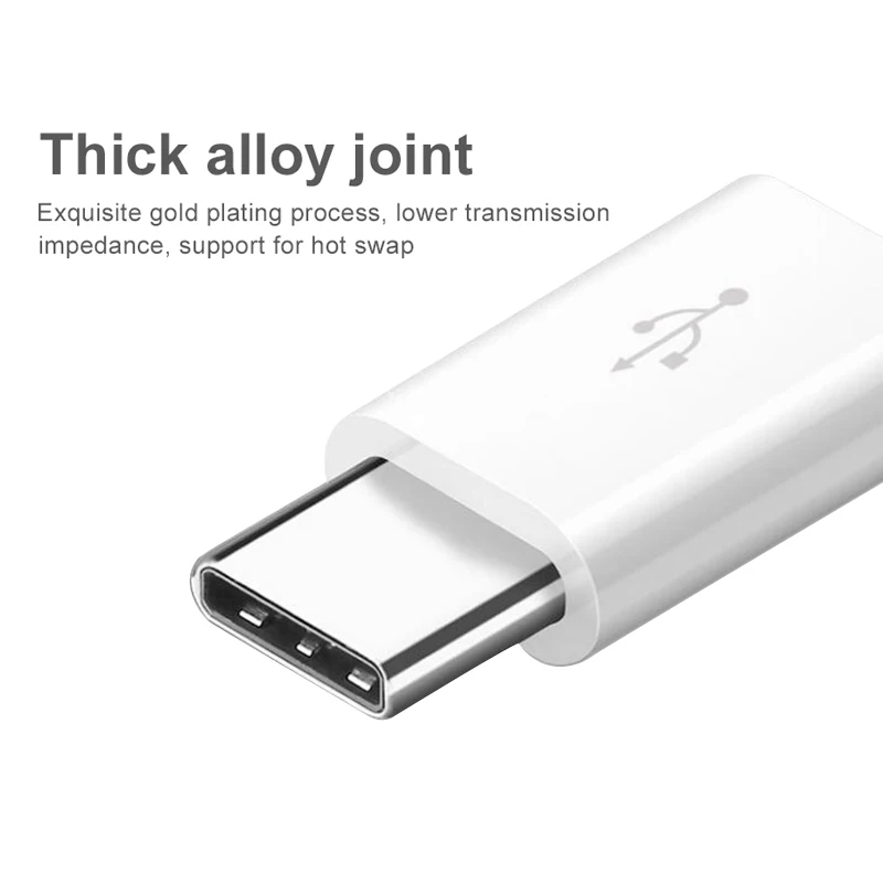 ! Переходник USB C на Micro OTG Type для One Plus 5 LG G5 G6 Xiaomi Mi 4S 4C Samsung S8 S9 OTG|Переходники и