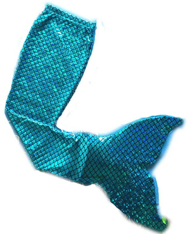 Хвост русалки для купания + Бикини Топ (witht monofin) Блестящий купальник девушки Эльза