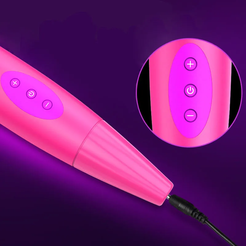 YUELV 8 режимов USB Перезаряжаемый фаллоимитатор вибатор мощный массажный жезл для