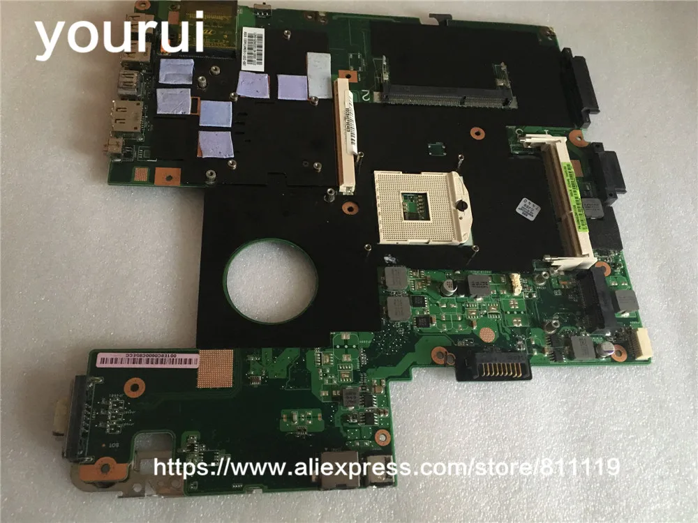 

Материнская плата yourui для Asus G60JX REV2.0, подходит для G51J G60J G51JX, системная плата PAG 989 HM55 DDR3 100%, протестирована, бесплатная доставка