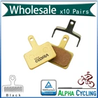 Велосипедные дисковые Тормозные колодки для SHIMANO M375, M395, M486, M485, M475, M416, M446, M515, M445, M525, дисковые тормоза, золото, 10 пар