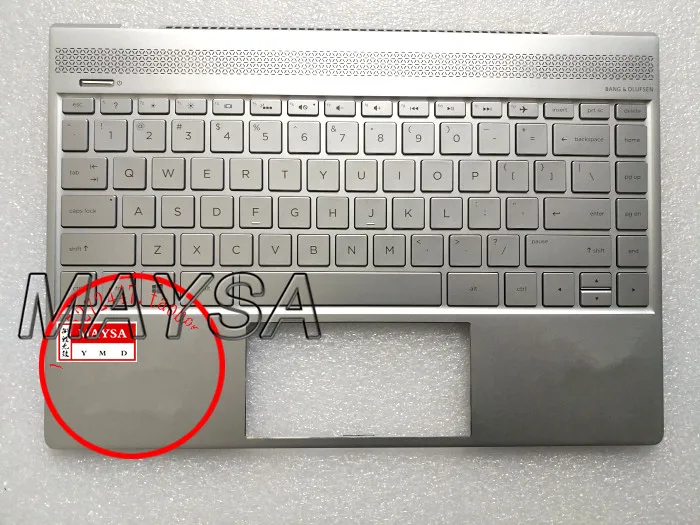 

920694-001 928504-001 for Hp Envy 13-AD 13-AD017TX Series Laptop Silver Top Cover US Keyboard Palmrest With backlight