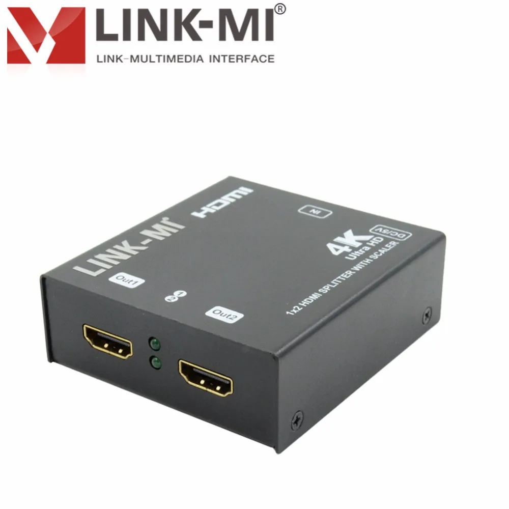 LINK MI LM SC4K2K 142 2 порта HDMI сплиттер 1x2 Ультра HD дисплеи до 4K x 2K 3D видео DTS мастер аудио