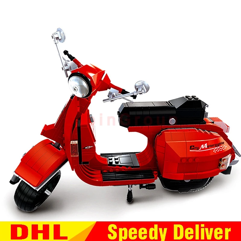XingBao 03002 Оригинальные творческие технические классические серии Vespa P200 мото