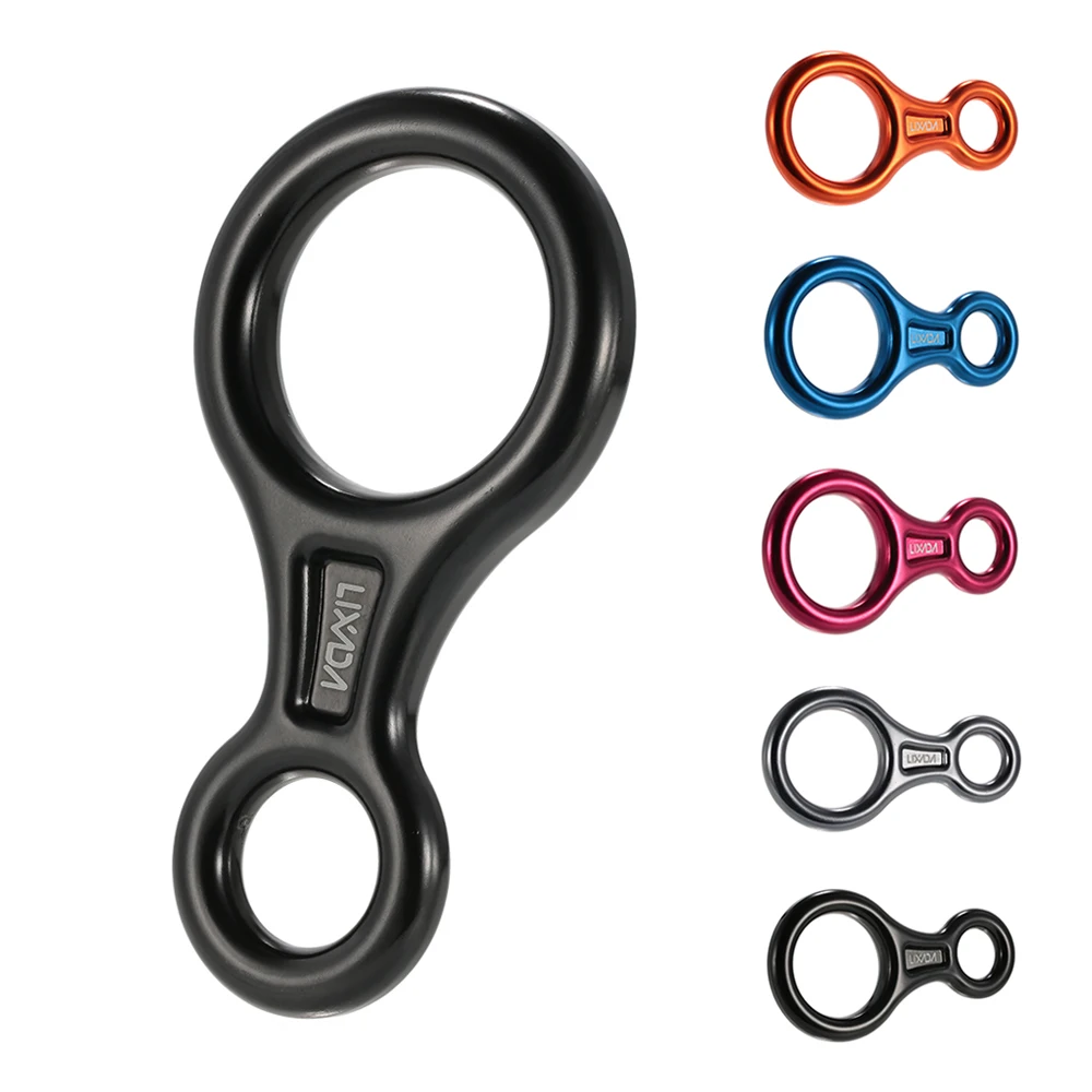 Lixada 35KN Rescue Рисунок 8 Descender открытый уплотнительное кольцо крюк страхующее