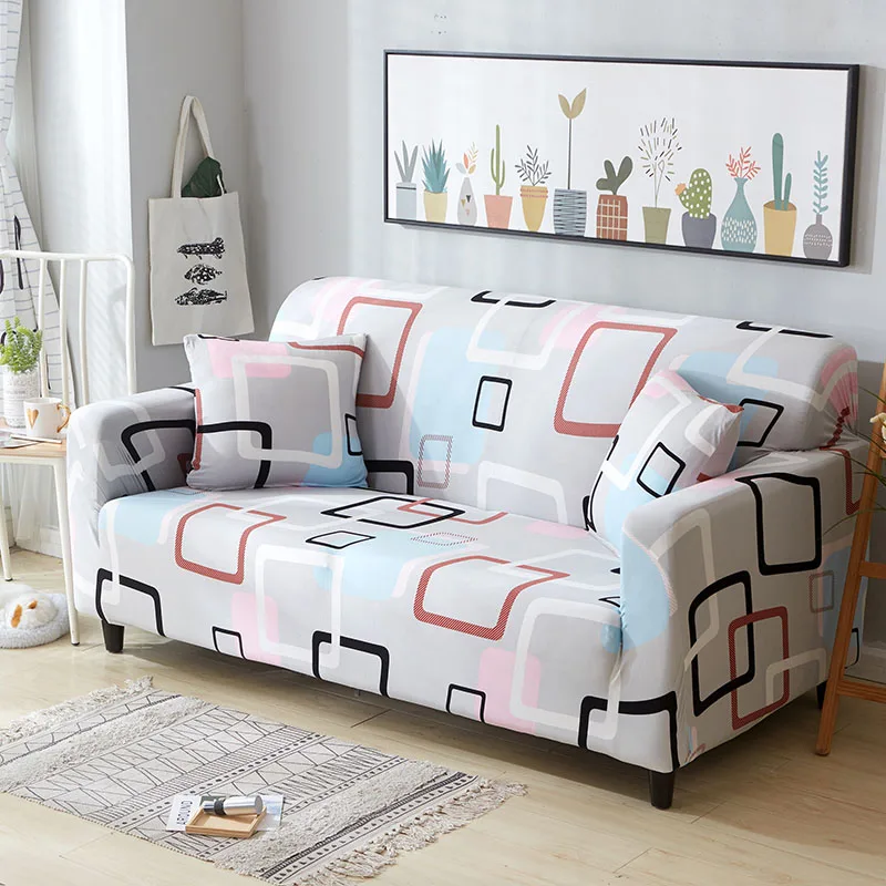 Растягивающийся чехол для дивана из спандекса эластичная Плотная пленка все