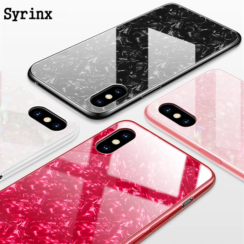 Мягкий ТПУ чехол для мобильного телефона SYRINX с задней крышкой из закаленного