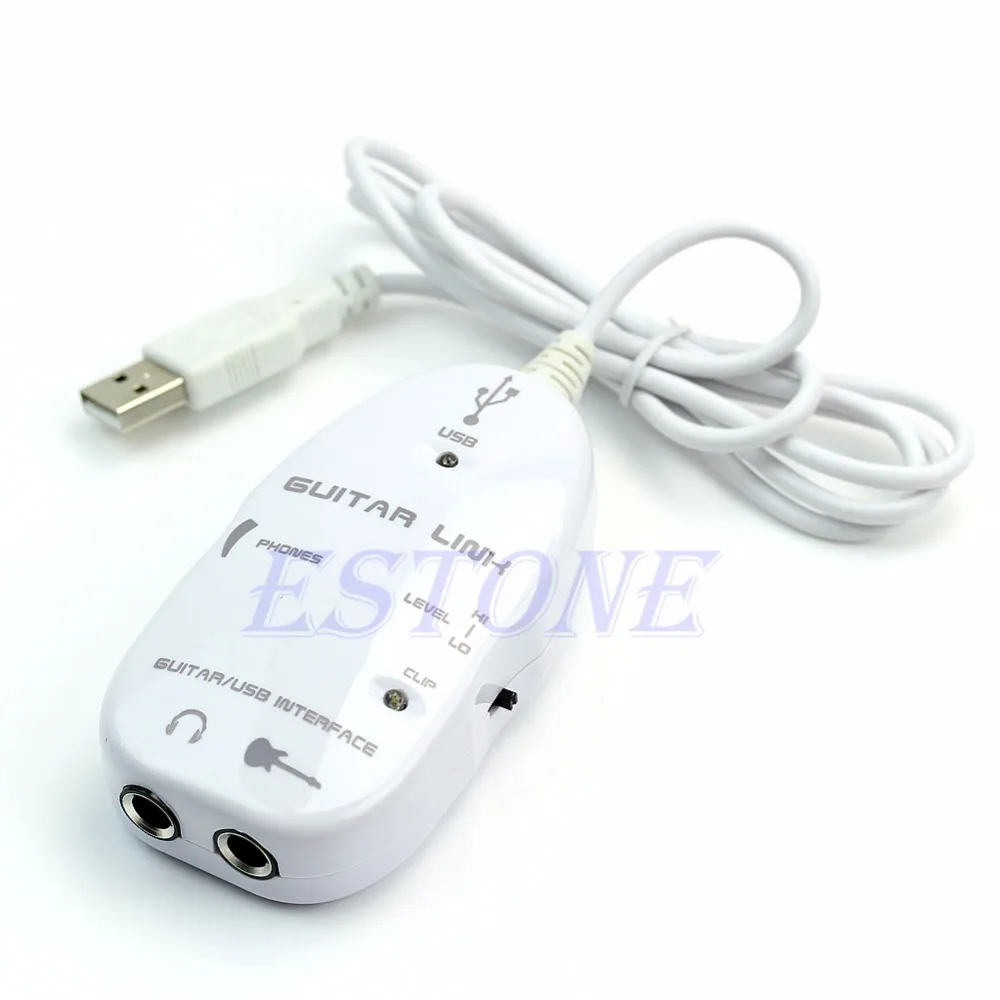 Электрическая гитара к USB интерфейсу аудио кабель адаптер для записи музыки ПК |