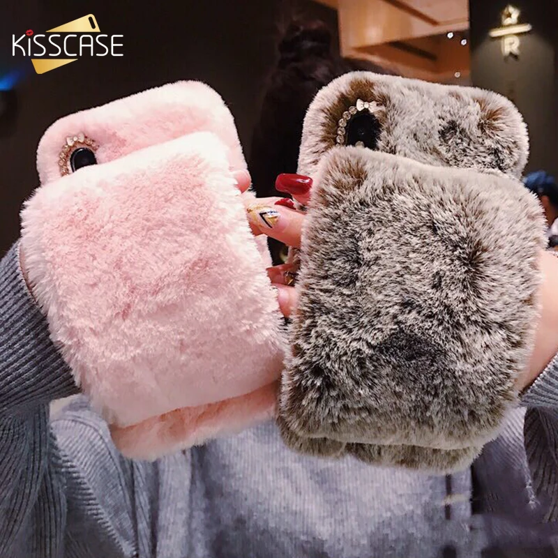 Winter Fur Case For iPhone X XS Max XR Luxury Flurry Phone Cases 7 8 6S 6 Plus Girly Cute Cover Accessories |