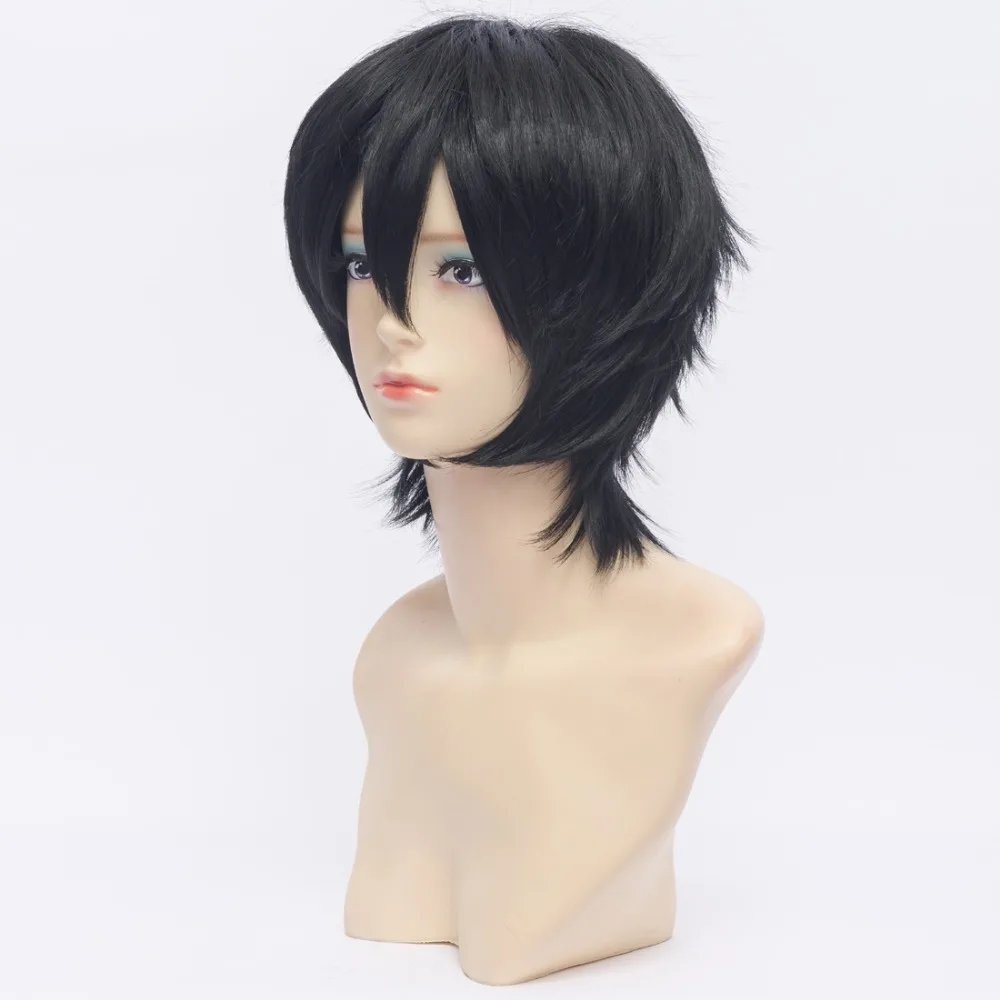 Sword Art Online SAO Kirigaya Kazuto Kirito Short Black Cosplay Wig Synthetic Hair Halloween Costume Party Play Wigs | Тематическая