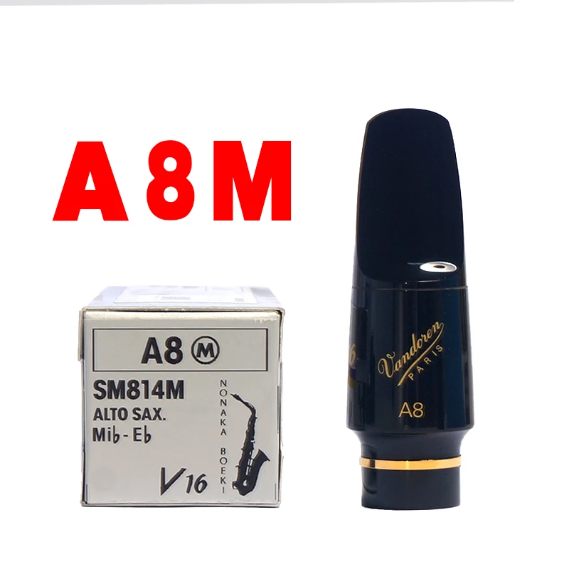 Vandoren V16 Sax жесткий резиновый мундштук M серии S Mseries - Цвет: A8M