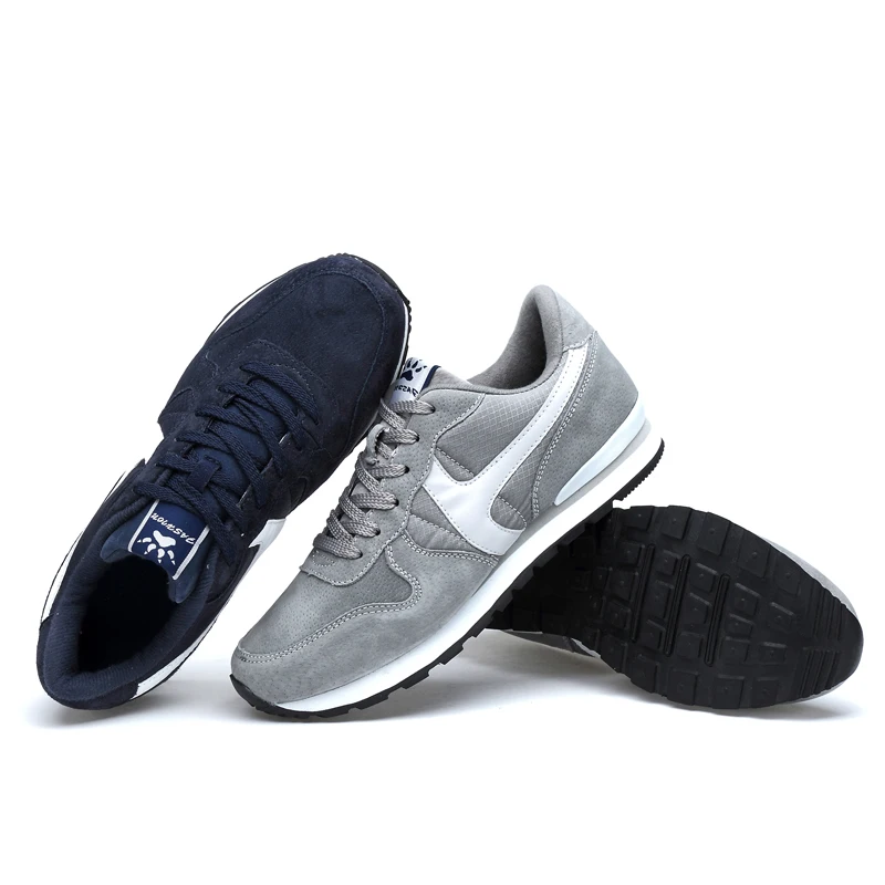 AODLEE Light Mens Casual Shoes Men Sneakers Breathable Fashion Walking Leather Grey Solid | Обувь