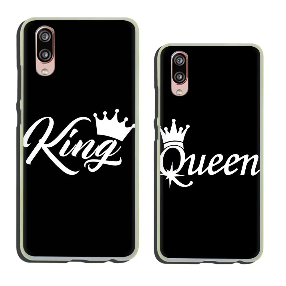 Жесткий чехол для телефона King queen для влюбленных пар для huawei P30 P20 P8 P9 P10 Lite Mini Pro P smart Plus