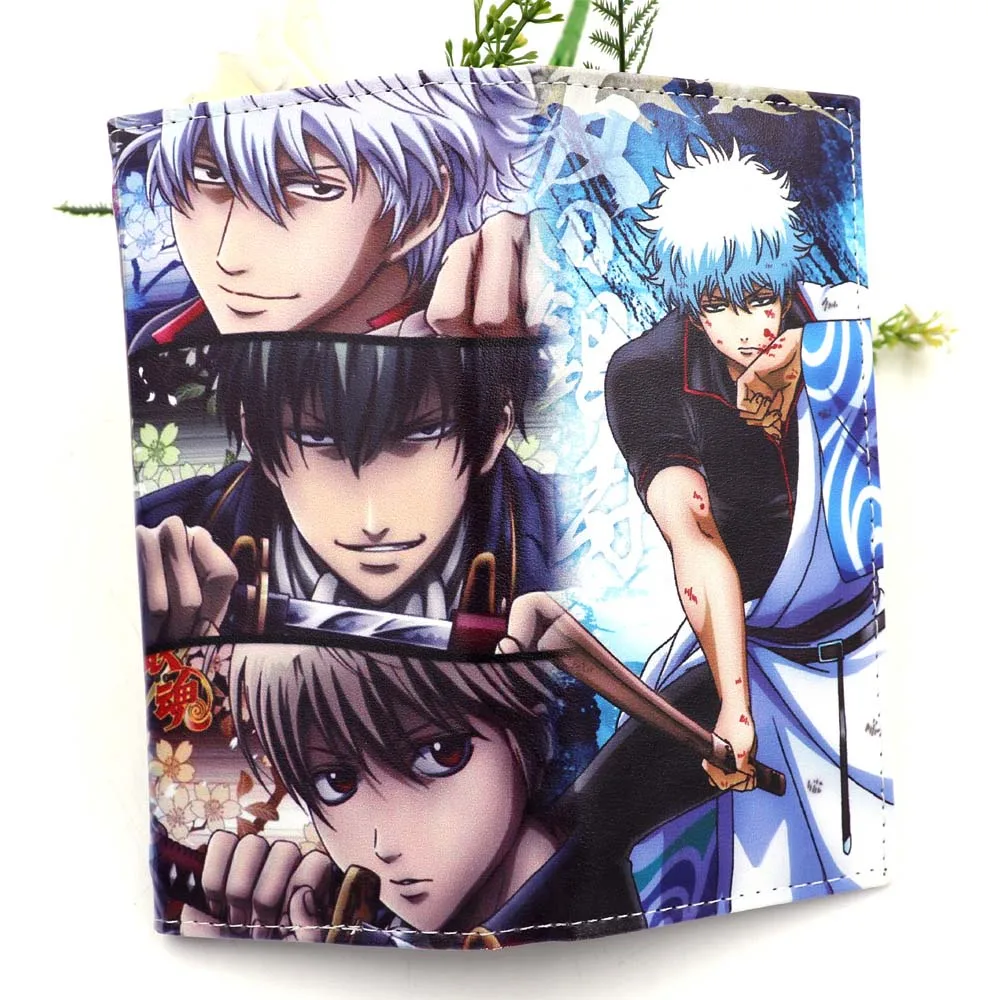 Gintama Цветной Длинный кошелек Fate Stay Night с рисунком аниме, многофункциональный держатель для карт, кошелек с внутренним карманом на молнии - Цвет: Gintama