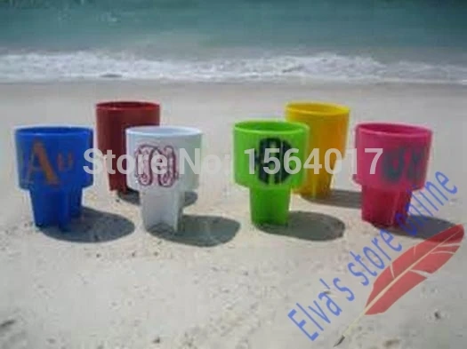 

Hot Sale 1pc Summer Style Holiday PP Plastic Beach Cup Drinks Bottle Beverages Cans Holder Small Thing's Organizer Phone Holer