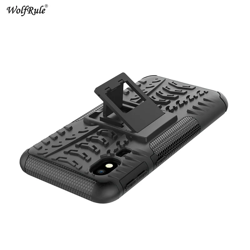 For Case For Samsung A2 Core Cover Dual Layer Armor Silicone Back Case For Samsung A2 Core Phone Holder Stand Shell SM-A260F