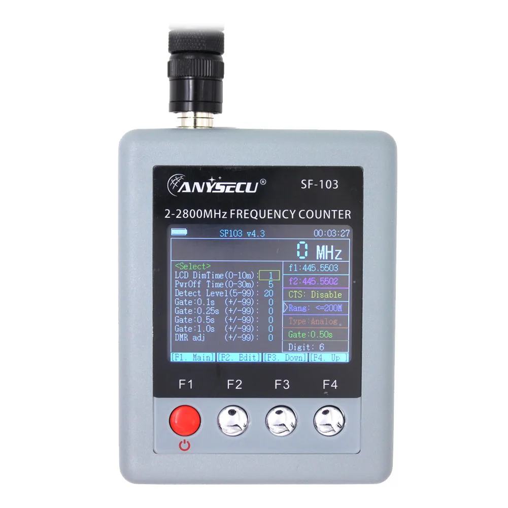 Счетчик частоты SURECOM SF-103 2 МГц-2800 МГц CTCSS/DCS портативный SF103 счетчик частоты для двухстороннего радио