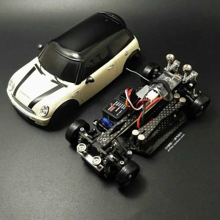 MINI-D1/28RC четырехколесный привод AWD после RWD прекурсор вождения Скорость дистанционного управления электрическая модель автомобиля