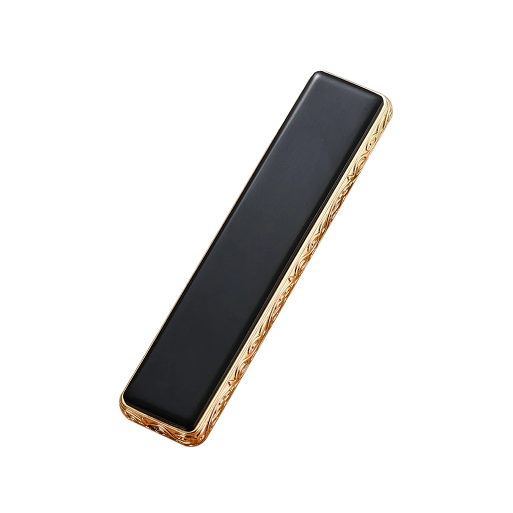 ZHGZ13855 НОВАЯ тонкая Usb зарядка металлическая зажигалка электронные зажигалки маленькая перезаряжаемая электрическая зажигалка ветрозащитный подарок для мужчин - Цвет: ZHGZ13855