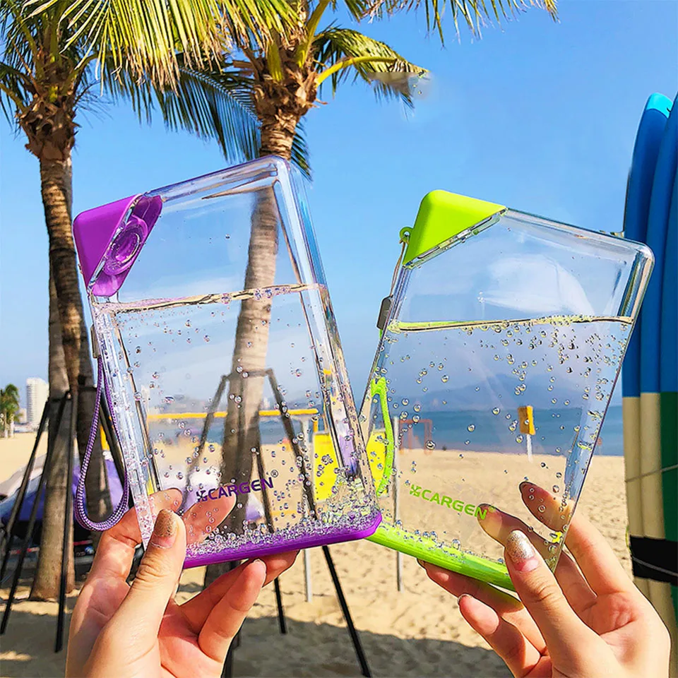 Transhome A5 Бумага Пластик бутылка для воды Bpa бесплатно, бутылки для напитков для спорта Пеший Туризм Велоспорт Портативный бутылка для воды 450 мл Посуда