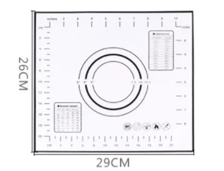 Золотой Baking Tool High Temperature Resistance Kitchen Kneading Pad Surface Mat Large Anti Slip Rolling Plate Silica Pad - Цвет: Золотой