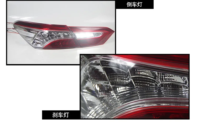 Автомобильный Стайлинг задние фонари для Toyota Camry задние фонари светодиодный DRL ходовые огни Противотуманные фары с ангельскими глазками задние габаритные огни