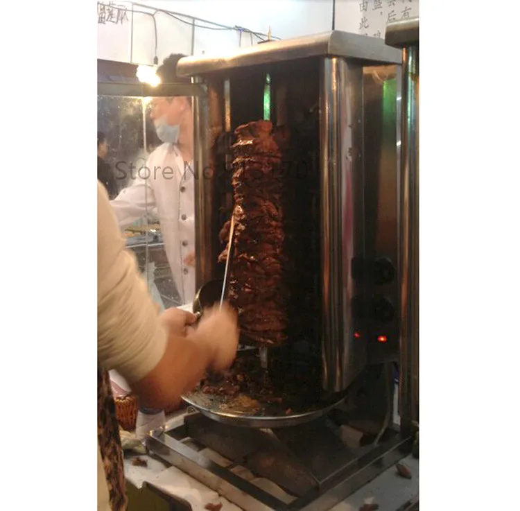 Газовая индейка Вертикальная ручная машина из нержавеющей стали Shearman Kebab