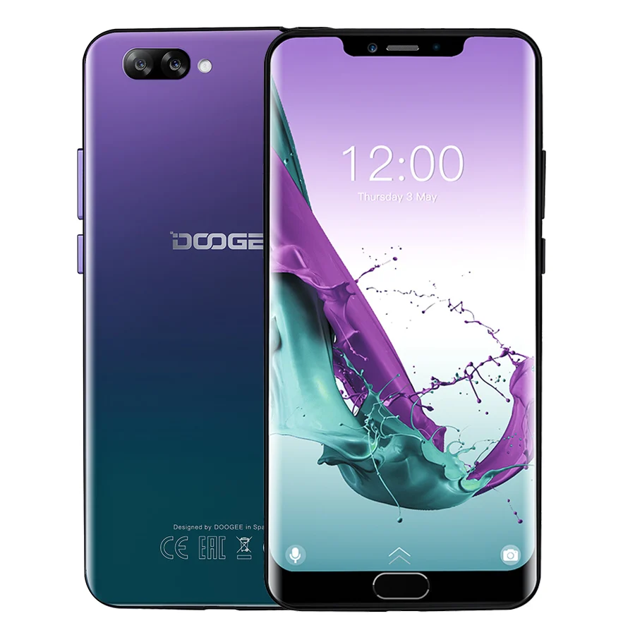 DOOGEE Y7 Plus Android 8 1 6 18 'MTK6757 Восьмиядерный 2 5 ГГц ГБ Оперативная память 64 Гб