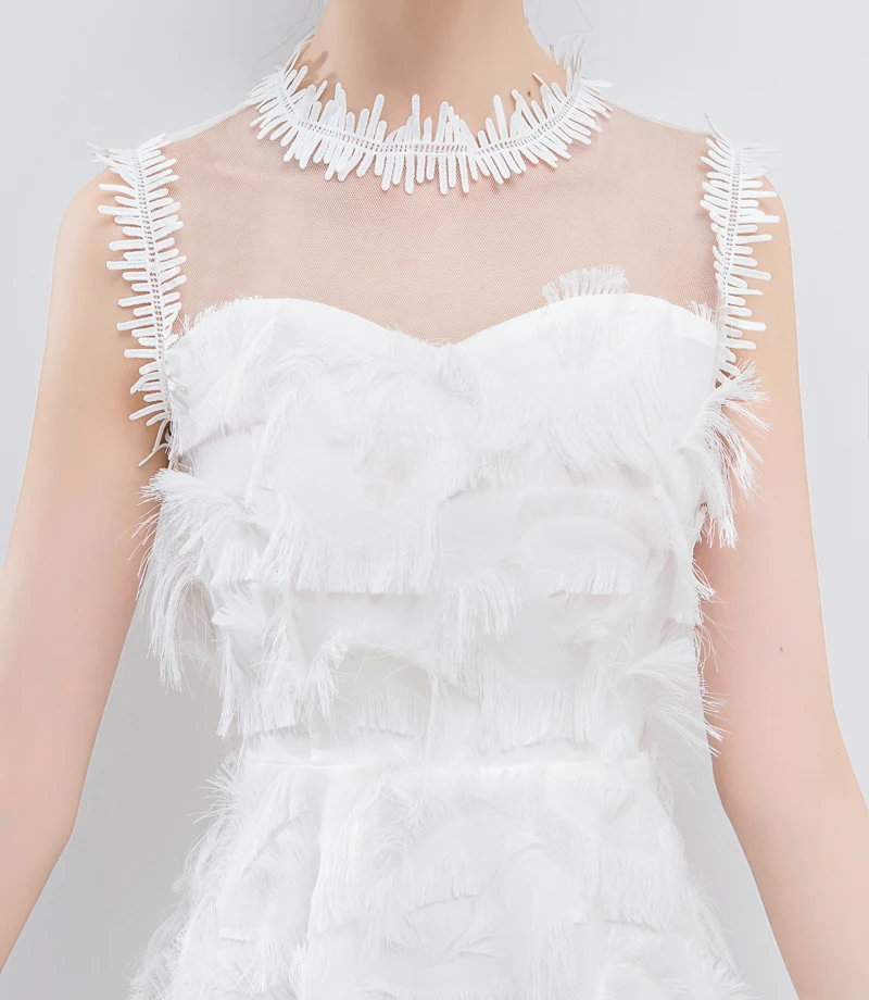 Белое элегантное мини-платье для подружки невесты женское платье свадебной