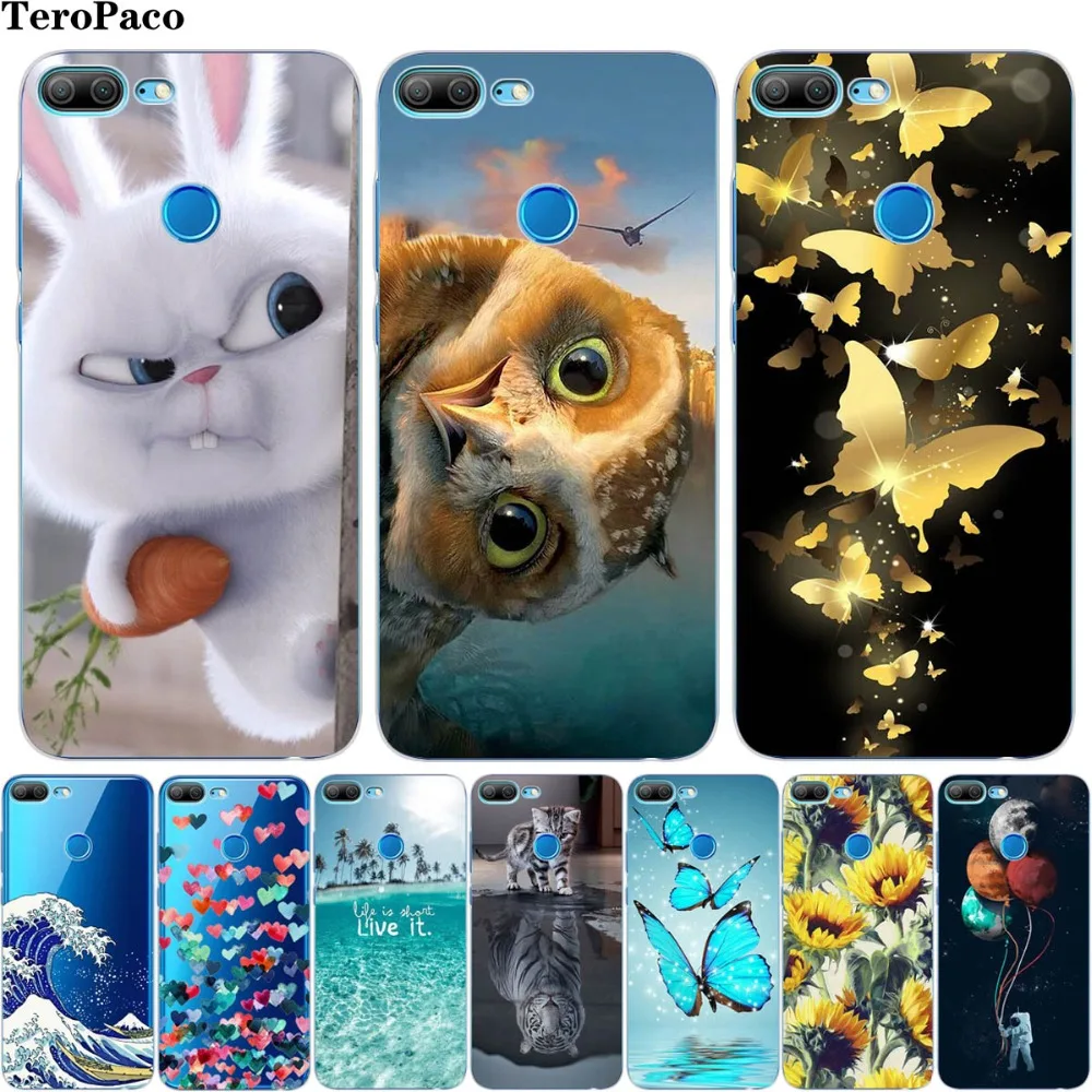 Мягкий силиконовый чехол для huawei Honor 9 Lite милый мультяшный на заднюю панель Honor9Lite