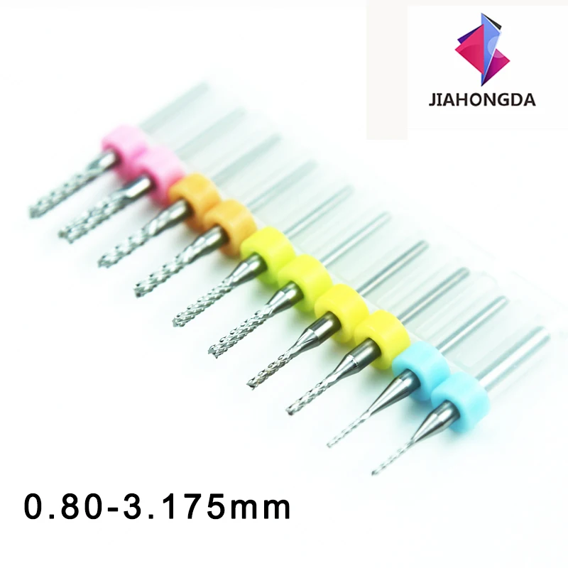 10 шт./компл. фреза 3 175 диаметр CNC Концевая мини Карбид PCB фрезы Набор 1 70 00 мм для