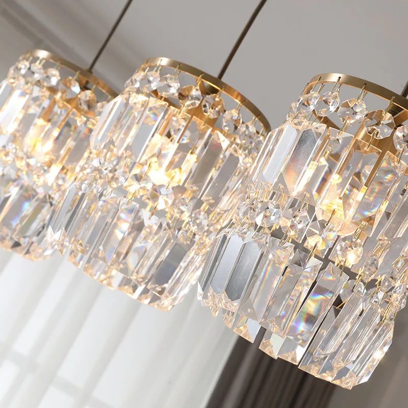 Modern Pendant Ceiling Lamps Crystal LED Living Room Kitchen Pendant Lamp Lights Chandelier Pending Lighting Decor Hanging Light