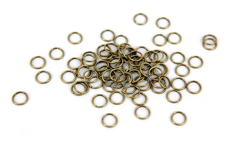 1pack 3/4/5/6/7/8/10mm Metal DIY Jewelry Findings Open Single Loops Jump Rings for Jewelry Making Accessories
