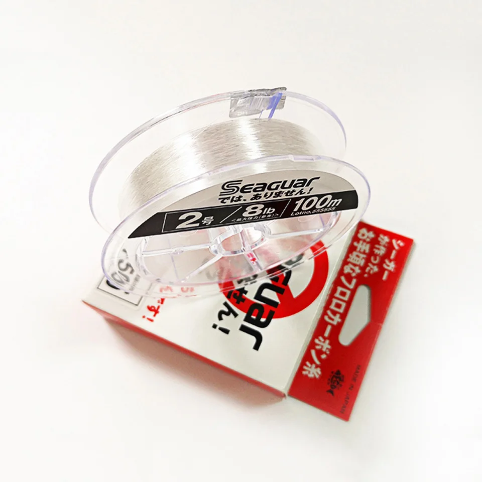 SEAGUAR белая этикетка оригинальная леска 4LB-20LB Фторуглеродные Лески 100 м