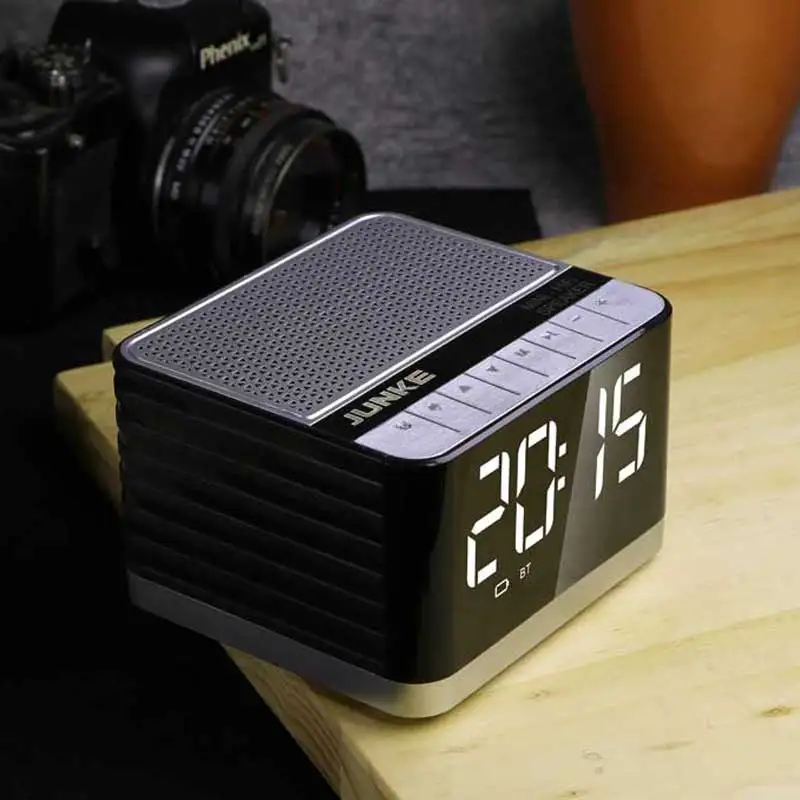 Bluetooth Колонка JUNKE с FM радио и светодиодсветильник кой 5 Вт|Портативные колонки| |