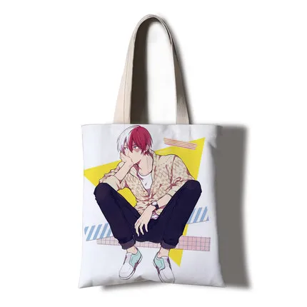My Hero Academy Todoroki Shoto Женская Холщовая Сумка через плечо сумки для женщин сумки-мессенджеры школьный Handba - Цвет: 5