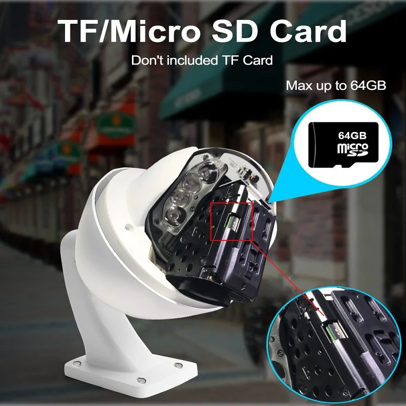 IMPORX камера безопасности открытый Wifi 30X оптический зум 2MP HD аудио IR-CUT 150 м P2P CCTV IP