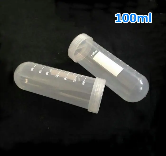 10 шт./упак. 100 мл пластиковые центрифужные трубки с винтовой крышкой|plastic centrifuge