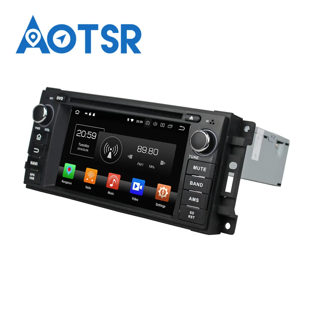 Автомобильный мультимедийный dvd-плеер с IPS-экраном Android 8 0 4 + 32 ГБ головное