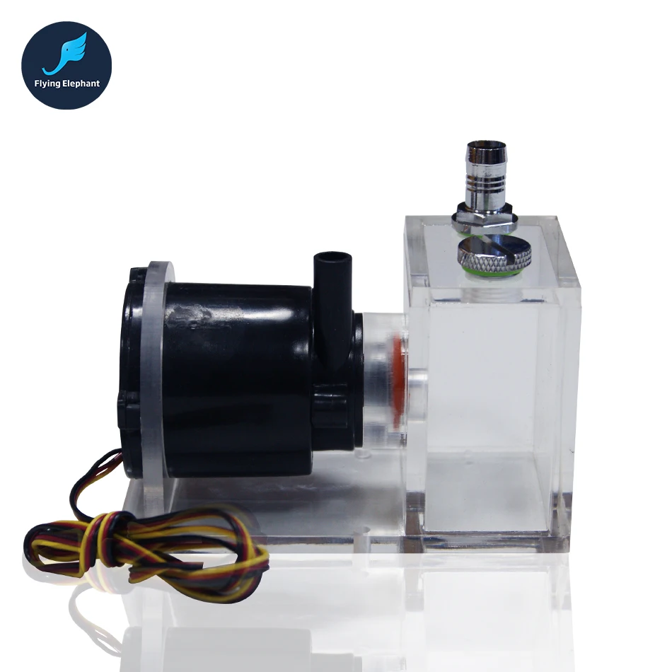 12 В в DC водяного охлаждения насос + резервуар Вт для воды м 1 4 погружной фонтан