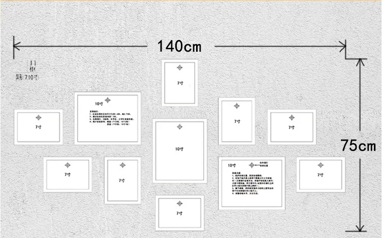 11 шт. настенная фоторамка для прихожей, спальни, гостиной, настенное украшение, современное искусство, домашний декор, семейная картина, дисплей