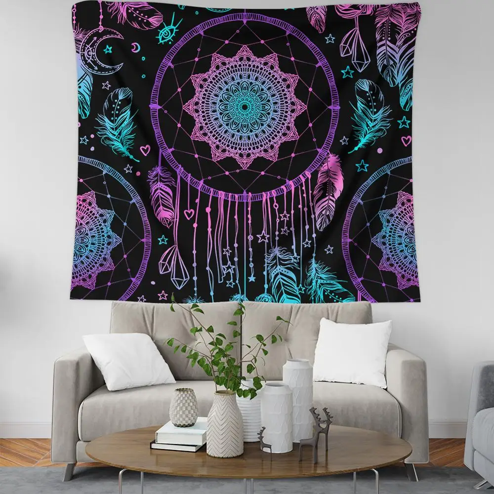 

budaha wall fabric tissu mural tapiz mandala pared home decor tapestry mandala doek